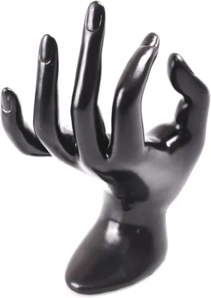 Velvet Ring Bracelet Necklace Chain Watch Display Holder Stand Lady Mannequin Ok Shaped Stand Hand 11 * rodeo comparative 17cm Jewelry Holder Black 
