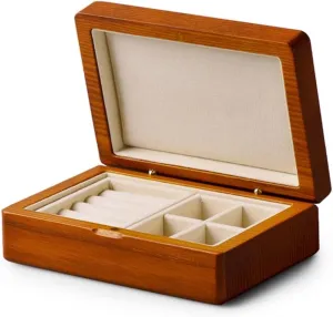 Vision Watch Gift Box Mens Jewellery Box Solid Wood Jewelry case for Ring Earrings Bracelet valid Pendant Necklace Watch Box Jewelry Organizer (Color : d, Size : 14 * 10 * 5cm) 
