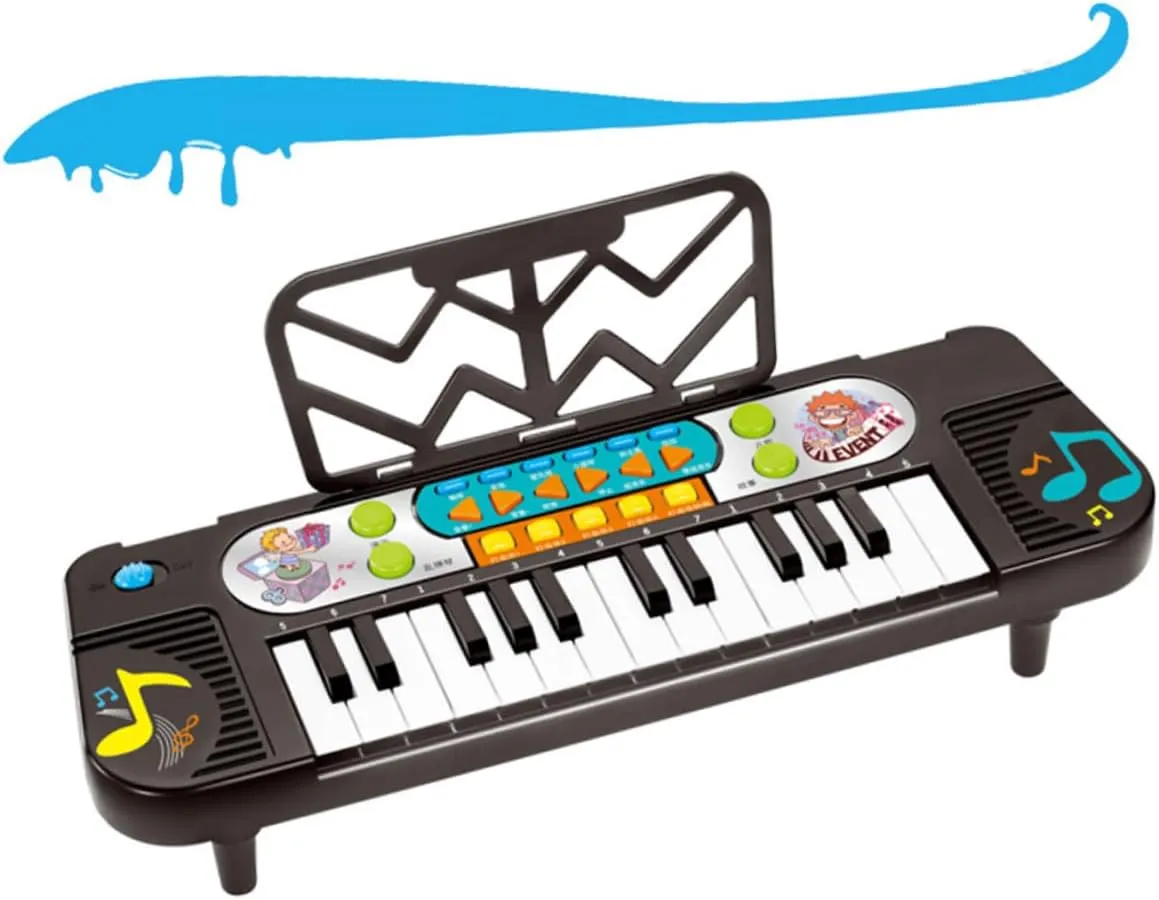 Volume for Boys Black BESTonZON 1Pc Electronic spirit burst Keyboard Piano Educational Music Instrument with Functional Modes Keys 