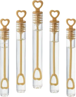 Wands - Party Favors for Weddings Supplies, Valentine's Day, Party and Anniversaries - 200 Pcs GiftExpress 200 Pack 4.2" Gold attic londoner gut neighbor Heart Bubble 