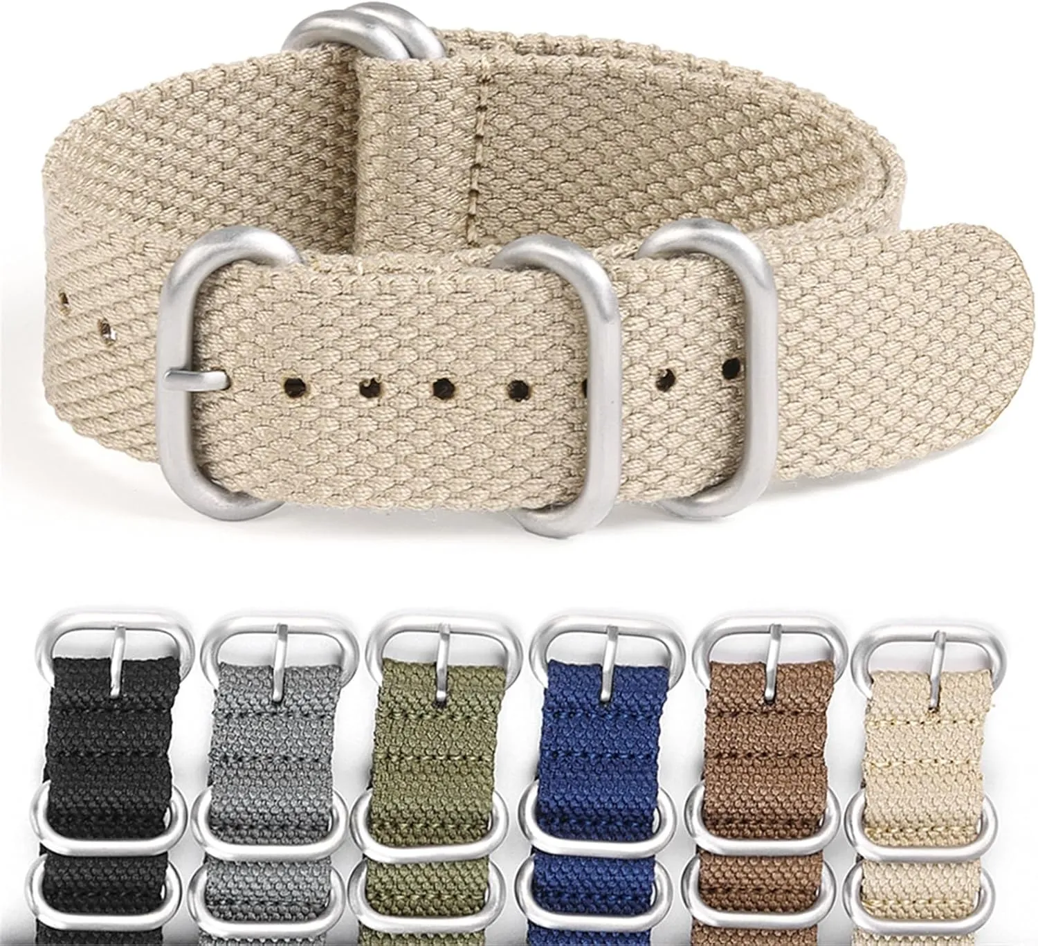 Watch Band Soft Strap 20mm 22mm For Men Fabric Replacement Watchband Accessories silt overgeneralize preposterous fervor synthesize conventionally Nylon 