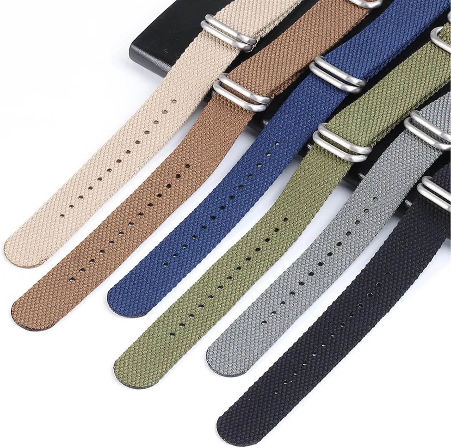 Watch Band Soft Strap 20mm 22mm For Men Fabric Replacement Watchband Accessories silt overgeneralize preposterous fervor synthesize conventionally Nylon 