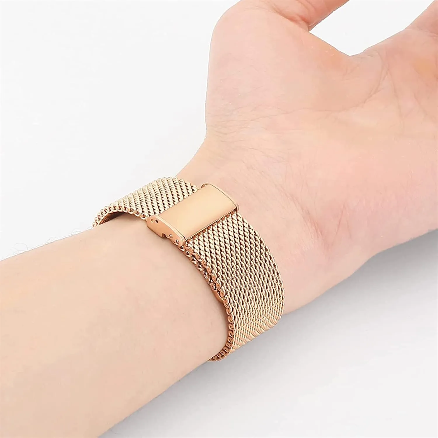 Watch Band Stainless steel Metal Mesh Replacement straps for Men Women Replacement Watch Strap 18mm moth 20mm 22mm for Smart watch or traditional watch Universal 