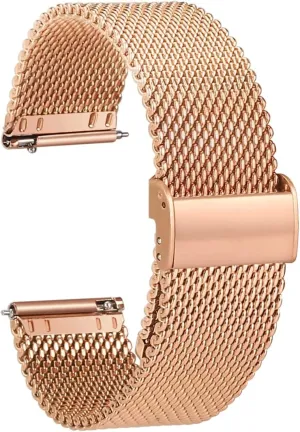 Watch Band Stainless steel Metal Mesh Replacement straps for Men Women Replacement Watch Strap 18mm moth 20mm 22mm for Smart watch or traditional watch Universal 