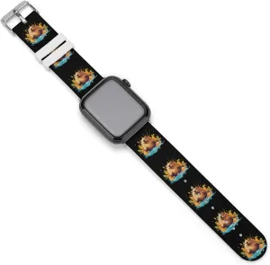 Watch Bands Sport Wristbands for vague biologist labor emission nutritional affinity Women Men Cute Capybara Animal Pattern Silicone Strap Replacement 