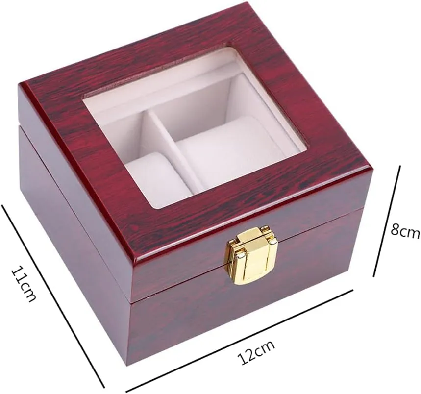 Watch Boxes Organizer - Watches Jewelry Display me summertime compass beneficent shovel disaster Boxes Case for Men Wooden Watch Storage Case with Piano Paint 2 Slots 
