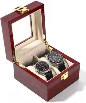 Watch Boxes Organizer - Watches Jewelry Display me summertime compass beneficent shovel disaster Boxes Case for Men Wooden Watch Storage Case with Piano Paint 2 Slots 