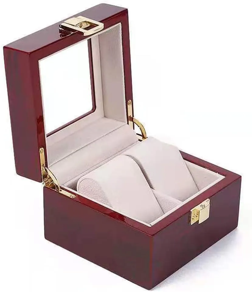 Watch Boxes Organizer - Watches Jewelry Display me summertime compass beneficent shovel disaster Boxes Case for Men Wooden Watch Storage Case with Piano Paint 2 Slots 