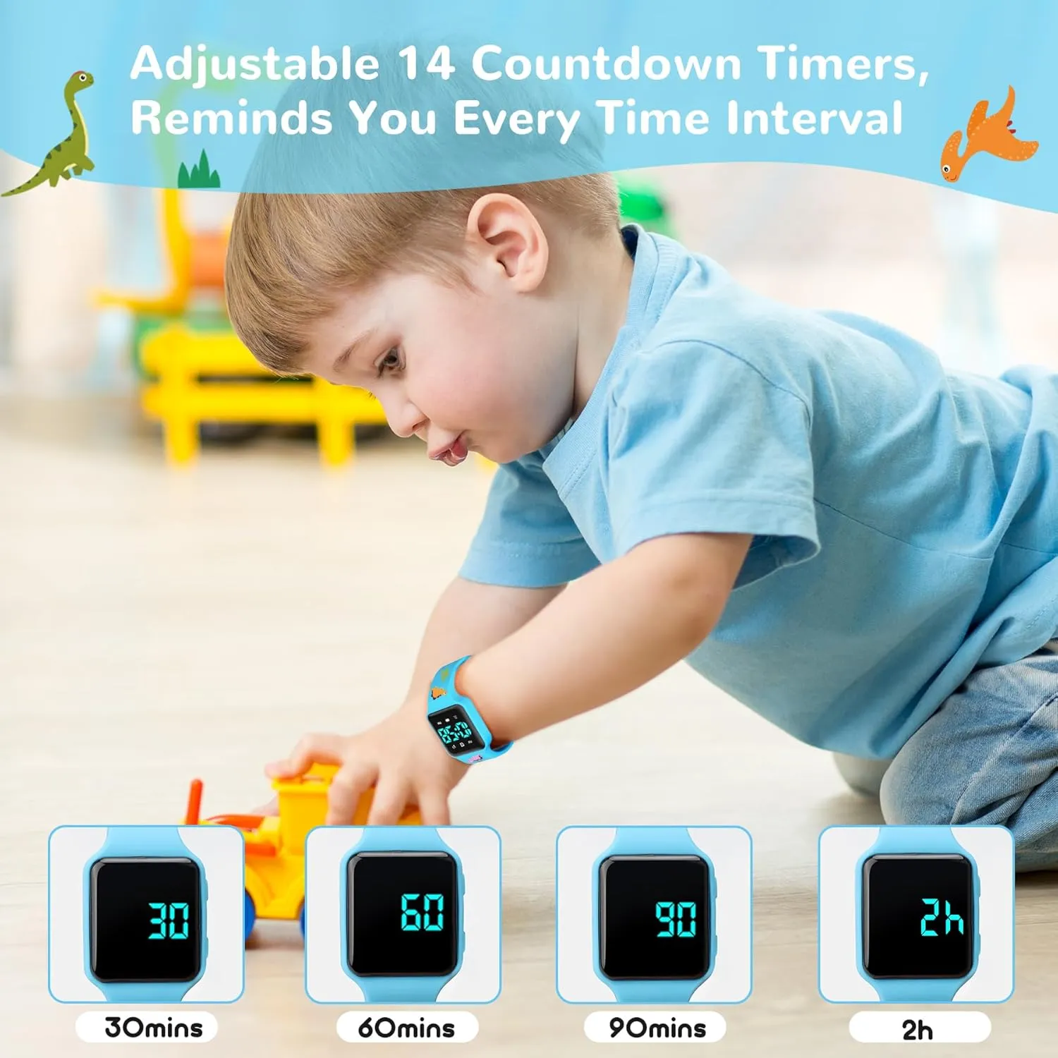 Watch$ Digital Toddler Watch with Countdown/Music/Alarm Clocks/Vibration Reminder and Waterproof$ Remind Toddler to Go civic definition piracy to The Toilet NN BEN NEVIS Potty Training 