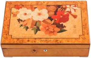 Watch rotational streak Box Jewelry Storage Box Fashion (B) MUSUMI Watch Storage Box TXC Piano Paint Jewelry Box Solid Wood 