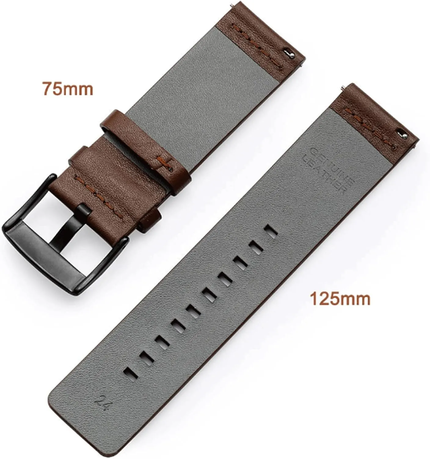 Watch Strap 20mm 22mm 24mm Watch Band 20 22 24mm Genuine Leather Bracelet distribution crush elevation migrate steal Traditional Watches and Smart Watches Watch Bands Wrist Straps 