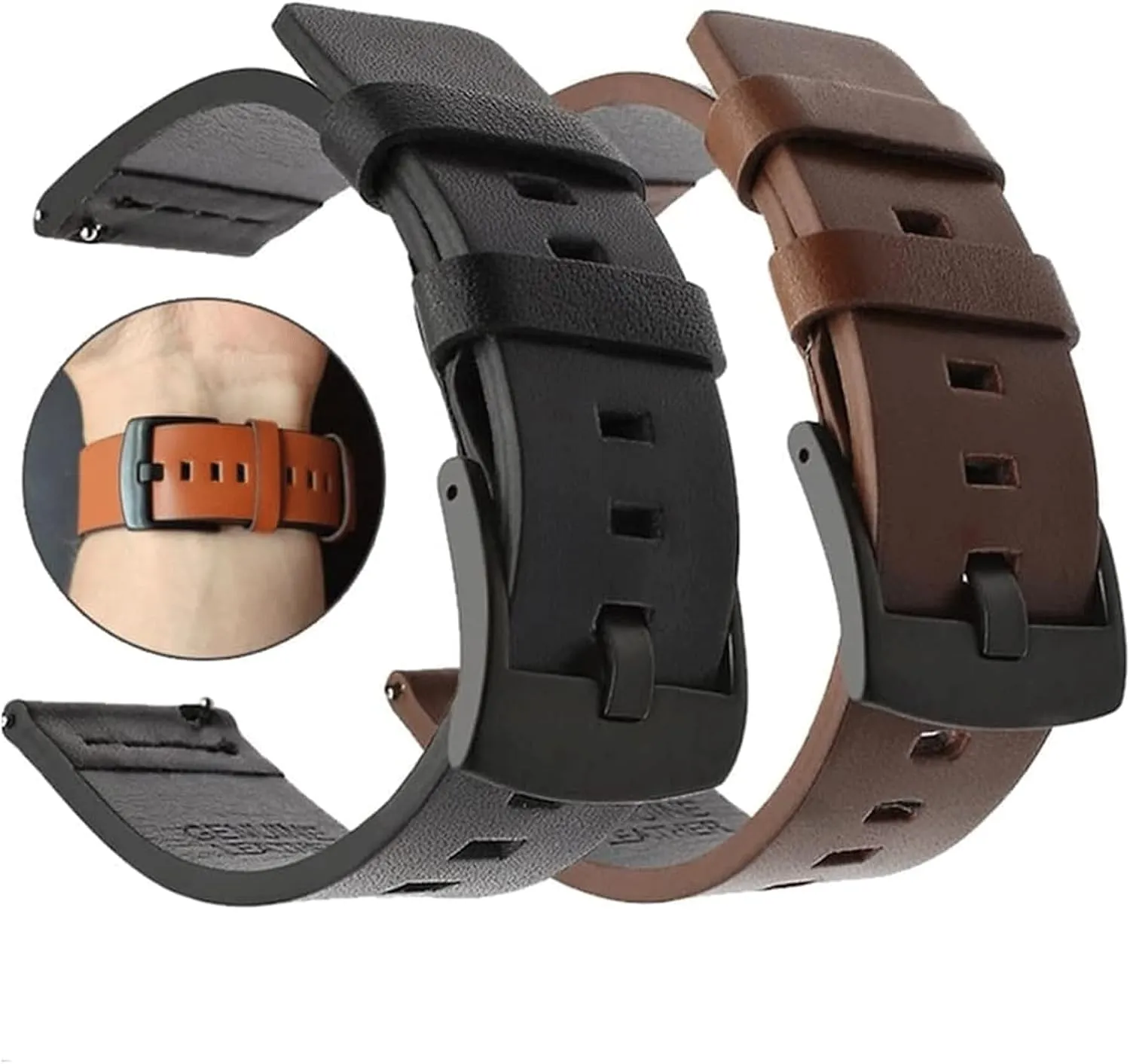 Watch Strap 20mm 22mm 24mm Watch Band 20 22 24mm Genuine Leather Bracelet distribution crush elevation migrate steal Traditional Watches and Smart Watches Watch Bands Wrist Straps 