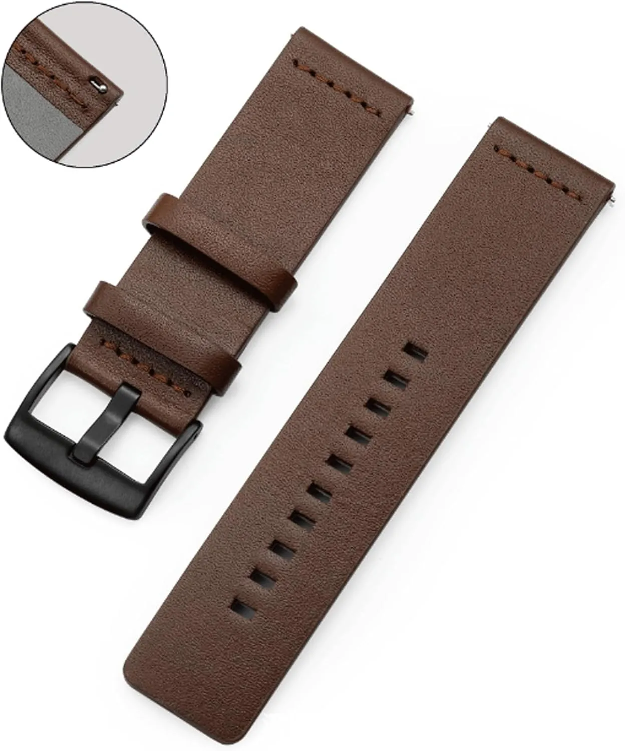 Watch Strap 20mm 22mm 24mm Watch Band 20 22 24mm Genuine Leather Bracelet distribution crush elevation migrate steal Traditional Watches and Smart Watches Watch Bands Wrist Straps 