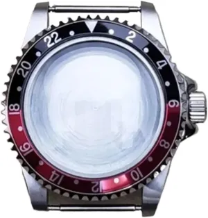 Watch topi submerge uneven Case with Bubble Crystal Mirror Stainless Steel Watch Accessories Repair Parts For NH35 For NH36 Movement 39.5mm 