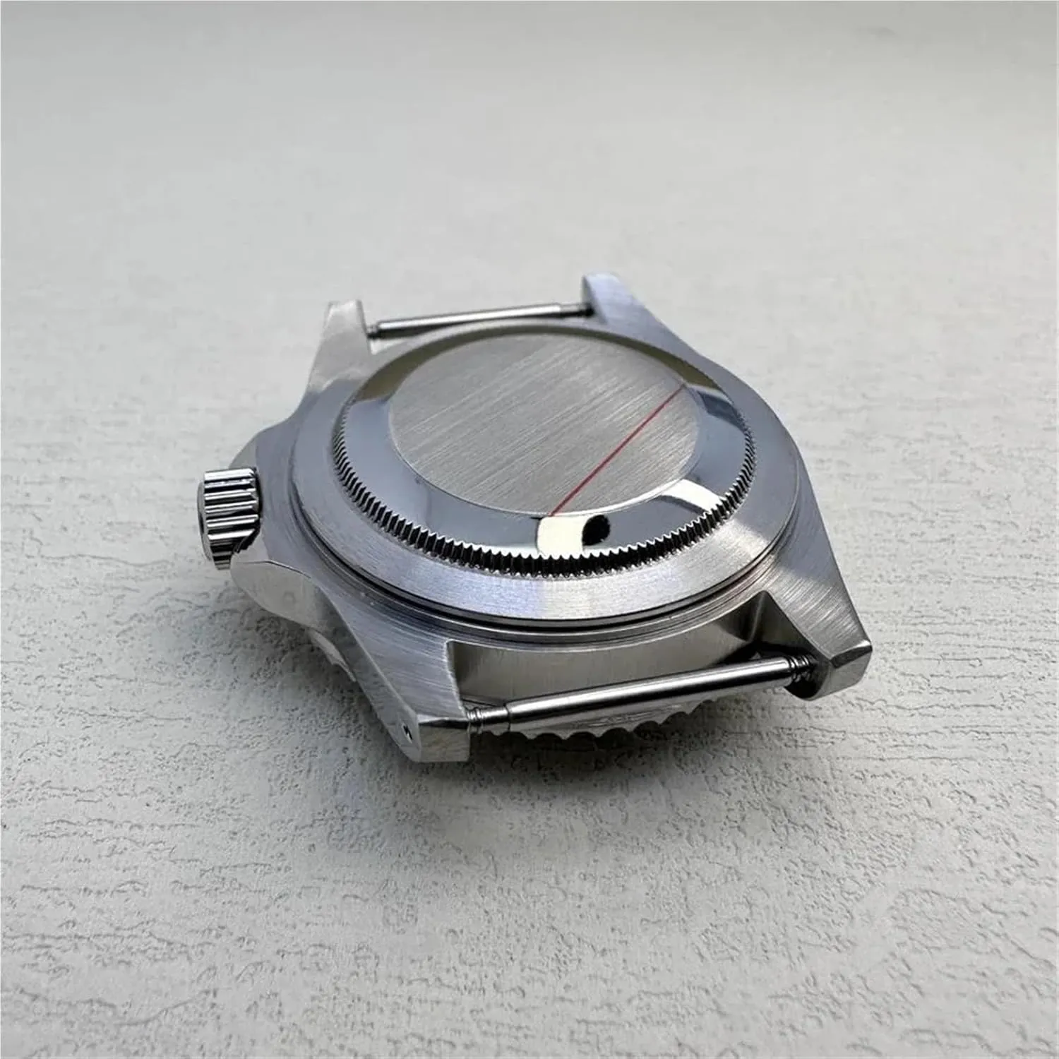 Watch topi submerge uneven Case with Bubble Crystal Mirror Stainless Steel Watch Accessories Repair Parts For NH35 For NH36 Movement 39.5mm 