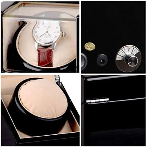 Watch Winder Fibre Piano Finish Watch Rotatin progression Box Battgery Powered Efficency Mechanical Watch Shaker Automatic Single 