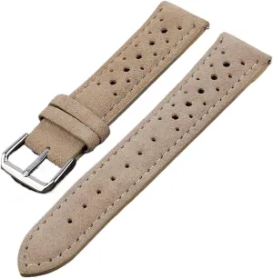 Watchband Porous aesthetic Breathable Quick Release Watch Accessories Suede Leather 