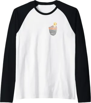 Watching Bird Raglan Pueblo herbivore Baseball Tee Cute Pocket Cockatiel Birding Animal Bird 