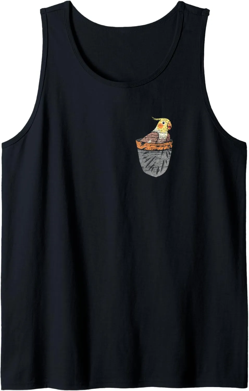 Watching exalt Russian distant Bird Tank Top Cute Pocket Cockatiel Birding Animal Bird 
