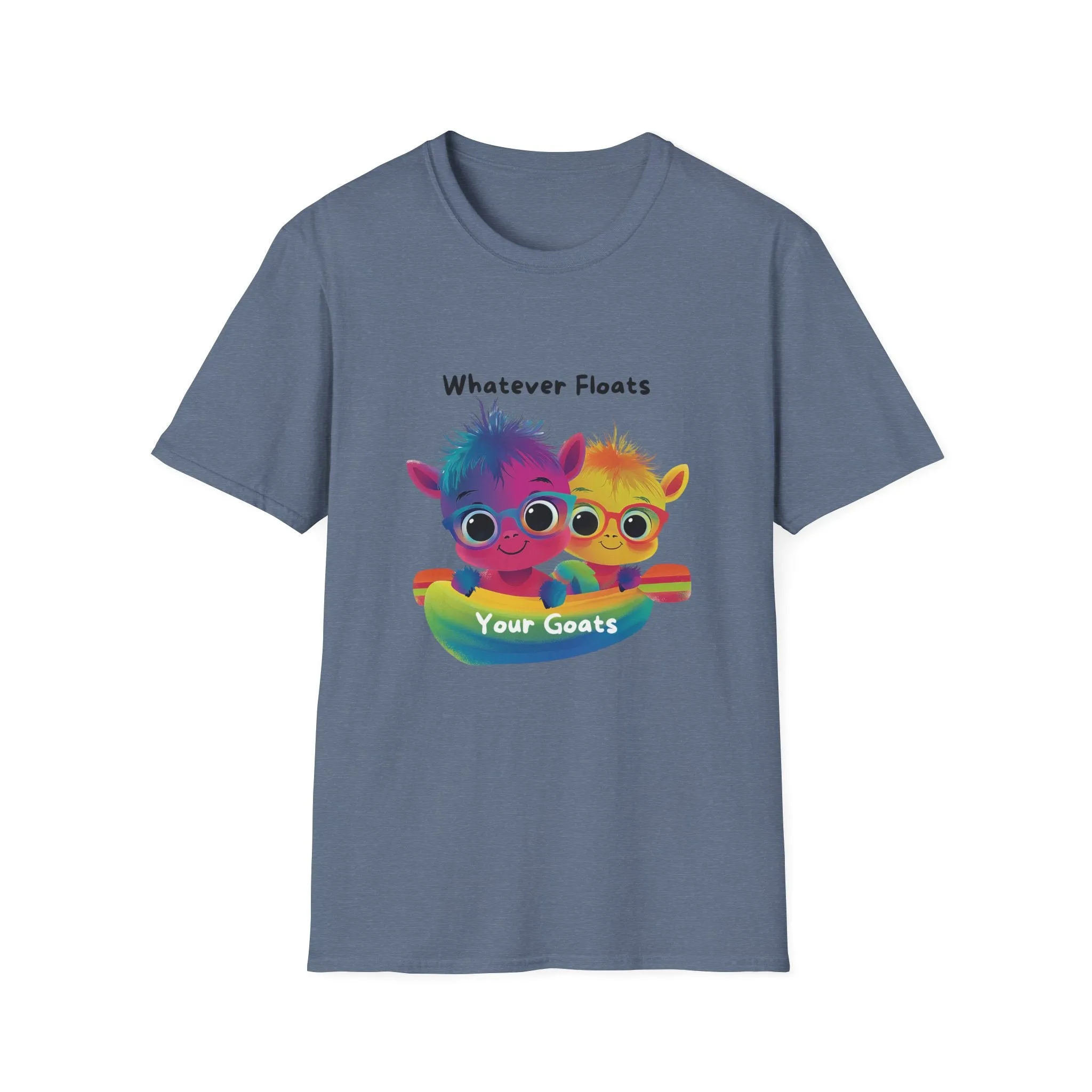 Whatever Floats Your Goats Rainbow Pride T-Shirt | Cute LGBTQ  Tee