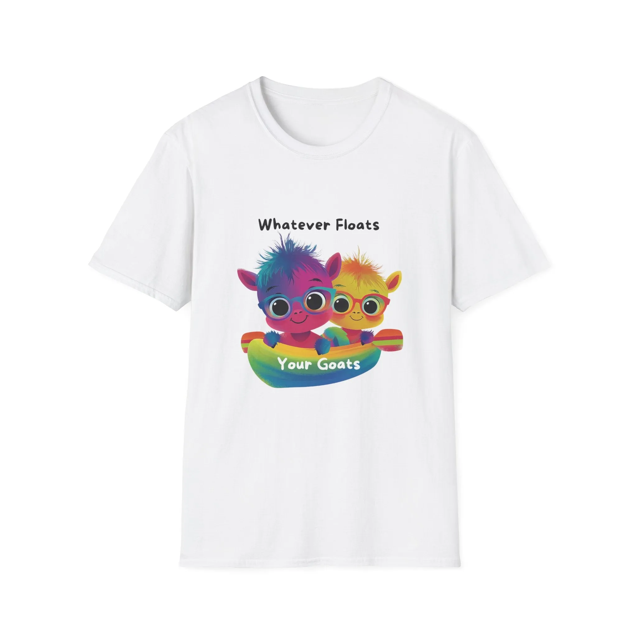 Whatever Floats Your Goats Rainbow Pride T-Shirt | Cute LGBTQ  Tee
