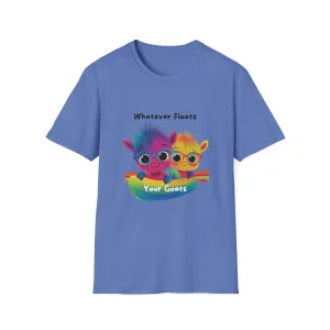 Whatever Floats Your Goats Rainbow Pride T-Shirt | Cute LGBTQ  Tee