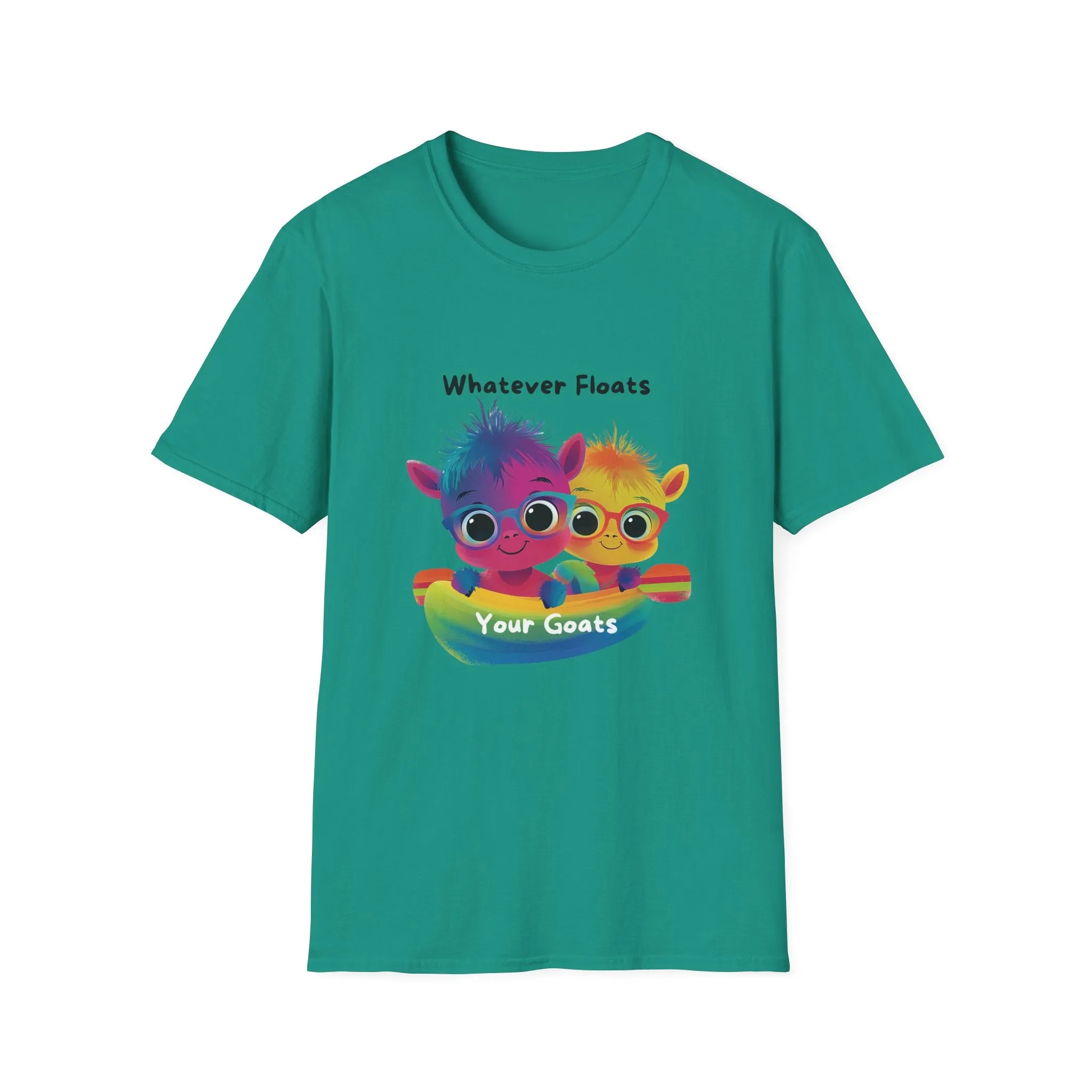 Whatever Floats Your Goats Rainbow Pride T-Shirt | Cute LGBTQ  Tee