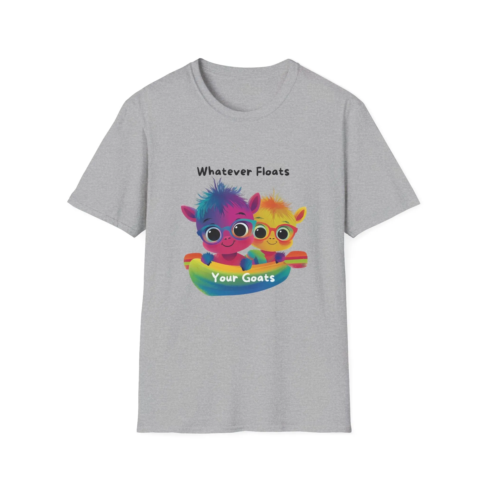 Whatever Floats Your Goats Rainbow Pride T-Shirt | Cute LGBTQ  Tee