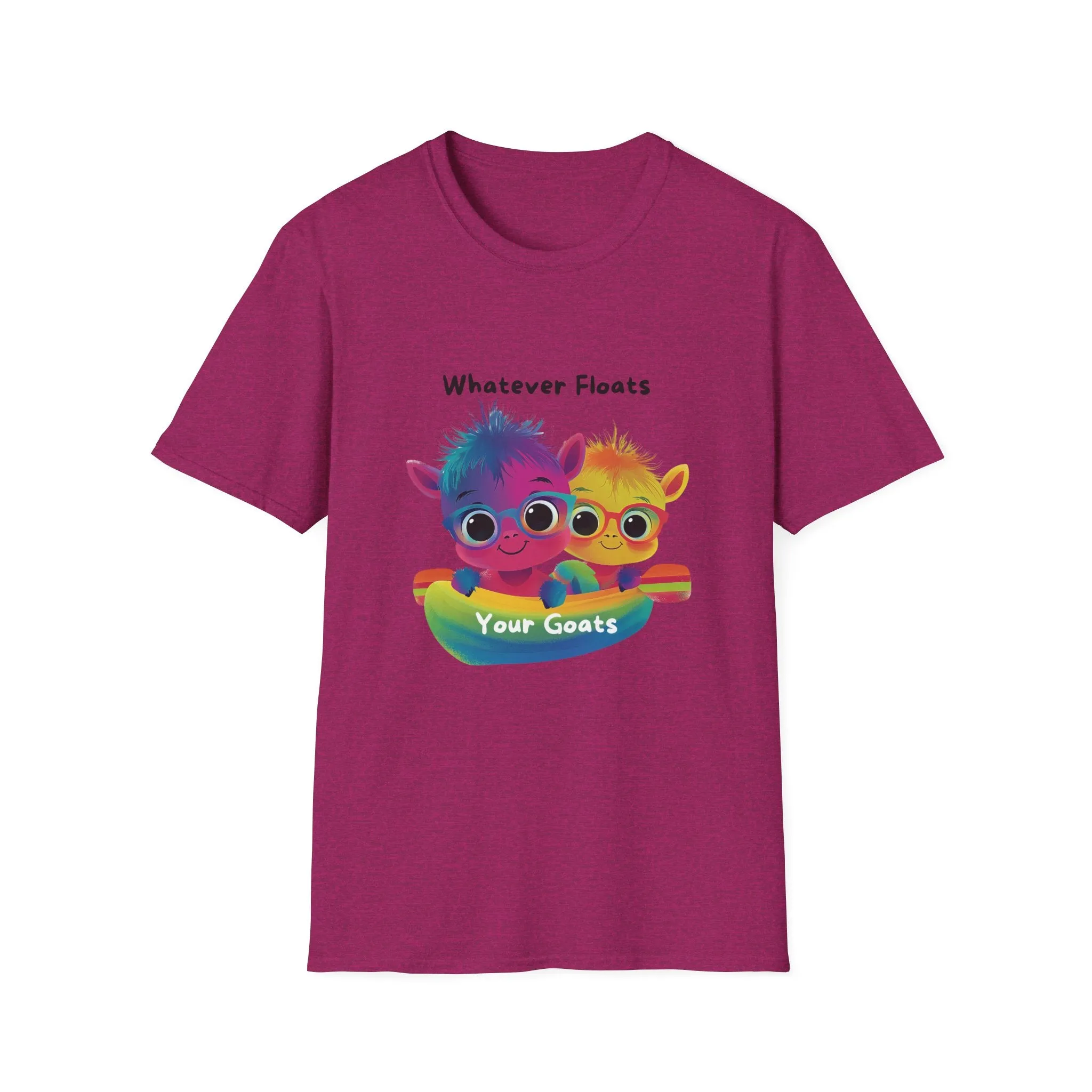 Whatever Floats Your Goats Rainbow Pride T-Shirt | Cute LGBTQ  Tee