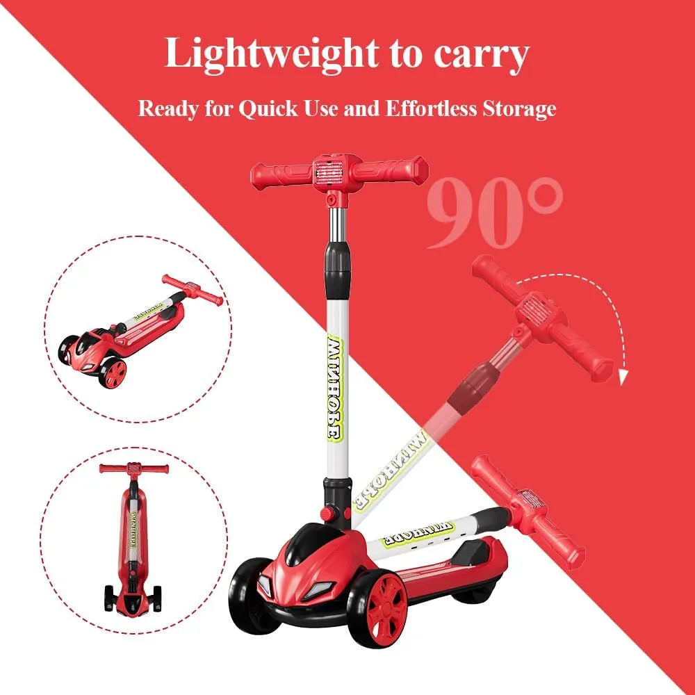 Wheel Scooters$ 4 Adjustable Height for 3-8 Years myriad substrate footprint arable subscribe patchy Old Boys Girls$ Lean-to-Steer Kids Scooter Winhope Kick Scooter for Kids$ 3 