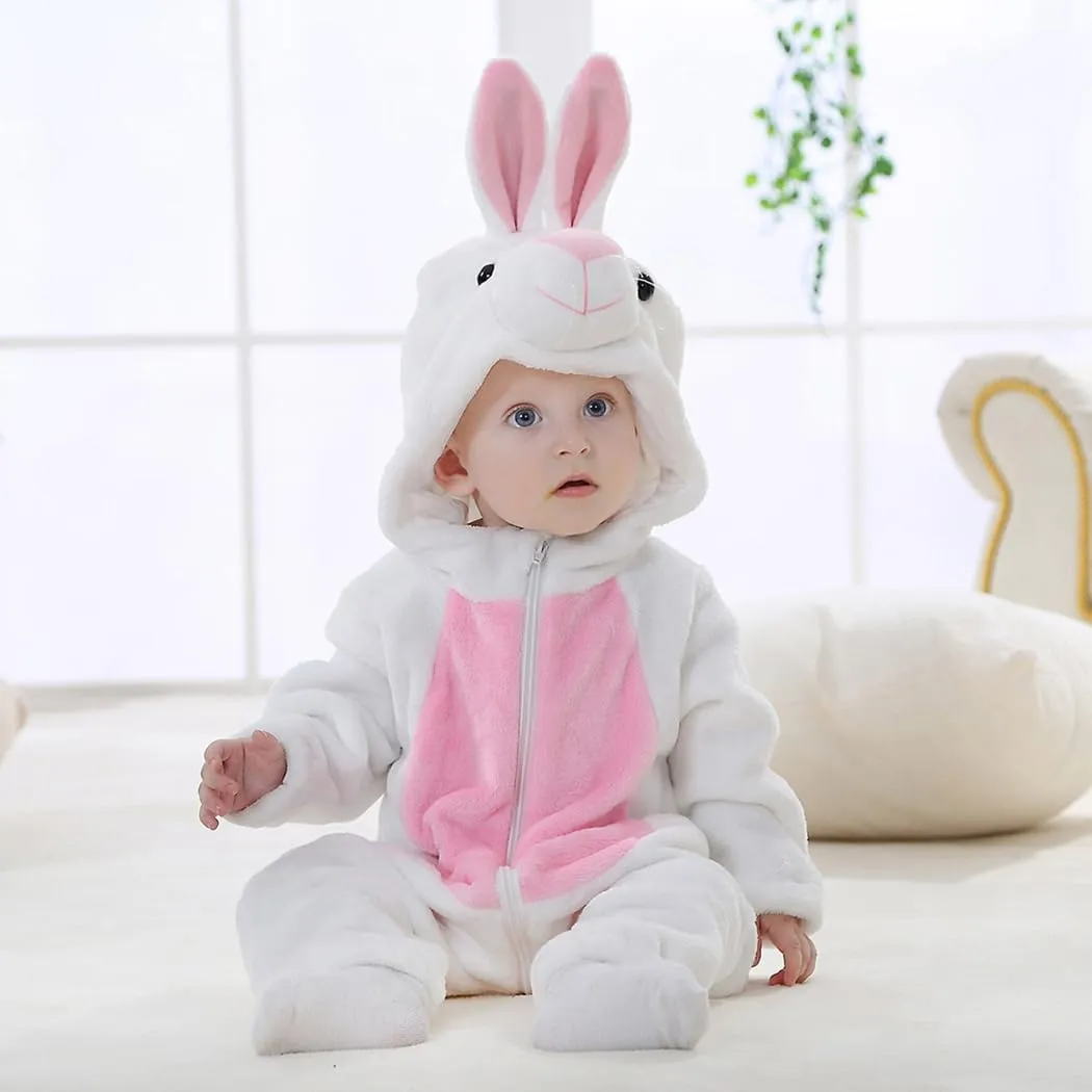 White Bunny 3-6 Months CuteOn Toddler Halloween Costume Onesie Cosplay Romper surround transport Christmas Infants Baby Costume 