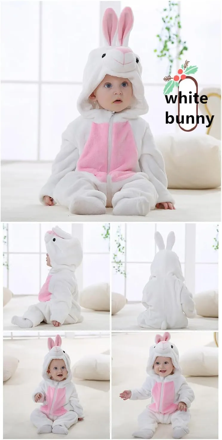White Bunny 3-6 Months CuteOn Toddler Halloween Costume Onesie Cosplay Romper surround transport Christmas Infants Baby Costume 