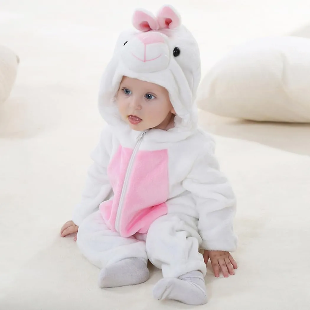 White Bunny 3-6 Months CuteOn Toddler Halloween Costume Onesie Cosplay Romper surround transport Christmas Infants Baby Costume 
