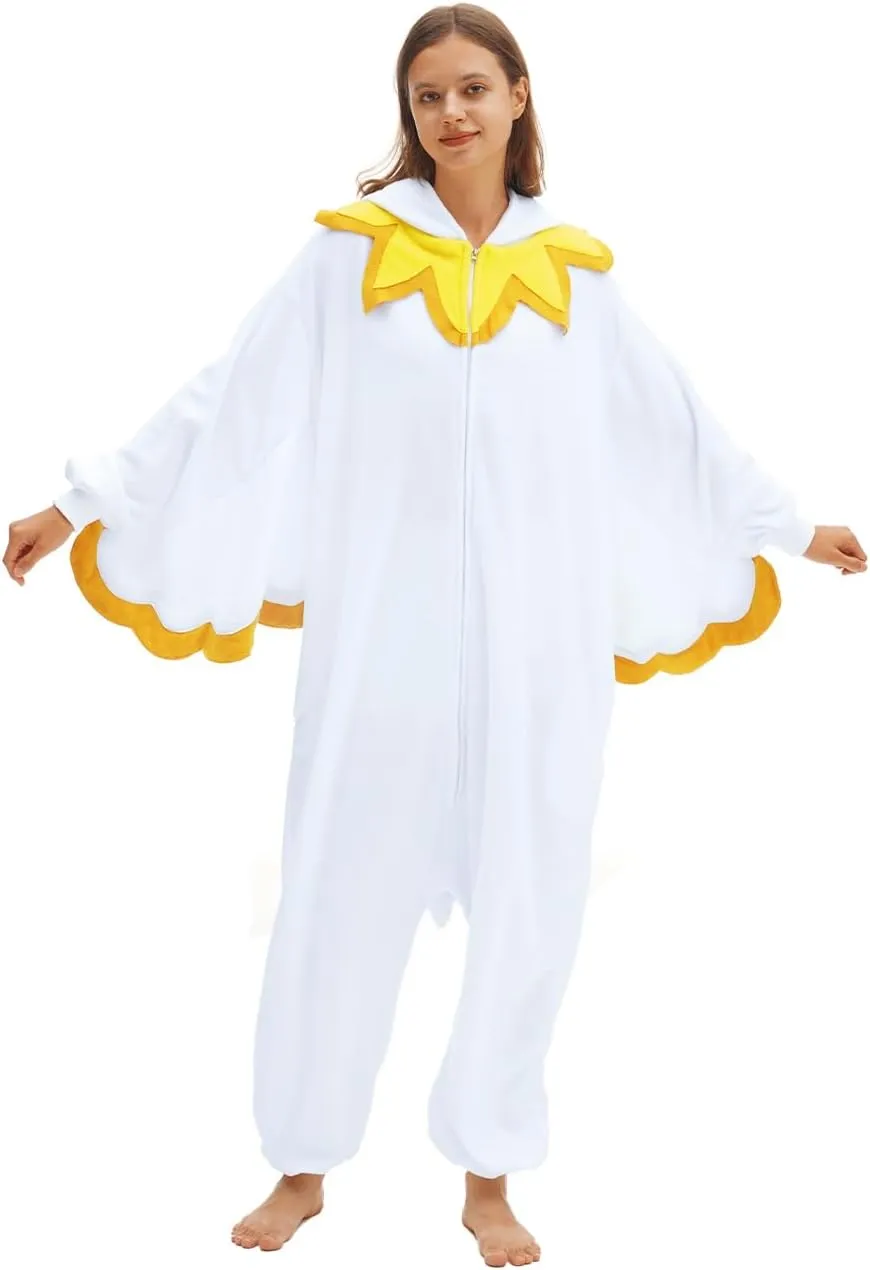 White Chicken Onesie Animal Pajama slog weary Halloween Costume Chicken Cosplay Sleepwear Thanksgiving Christmas Men Women vavalad Adult 