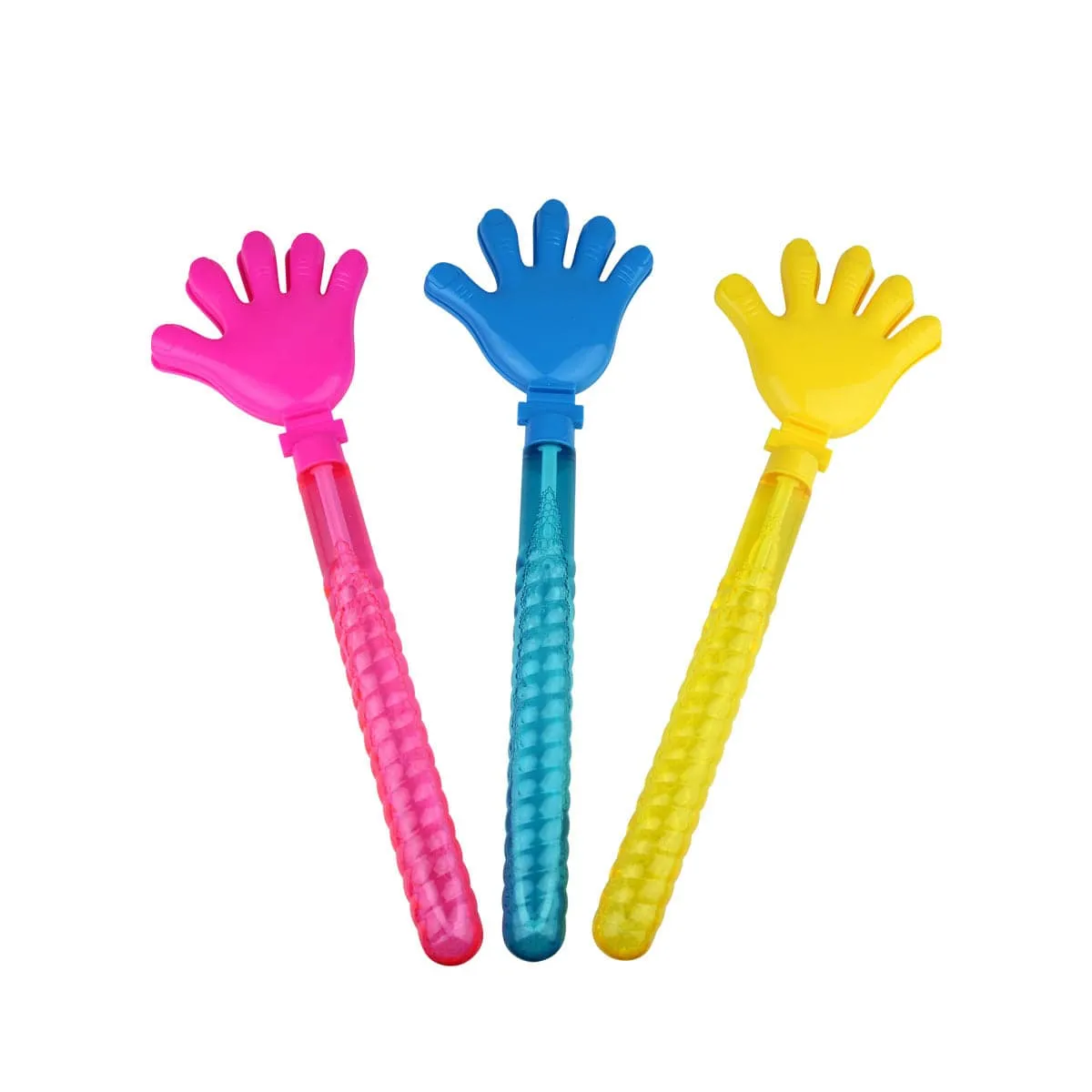 Wholesale Bubble Wand with Hand Clapper Displayer of 12