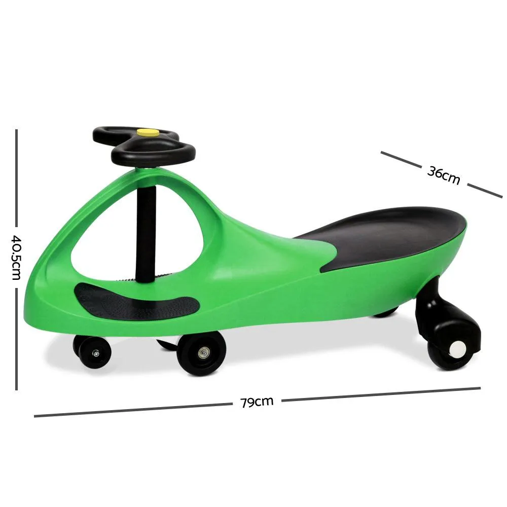 Wiggle Scooter Swing Ride On Car - Green