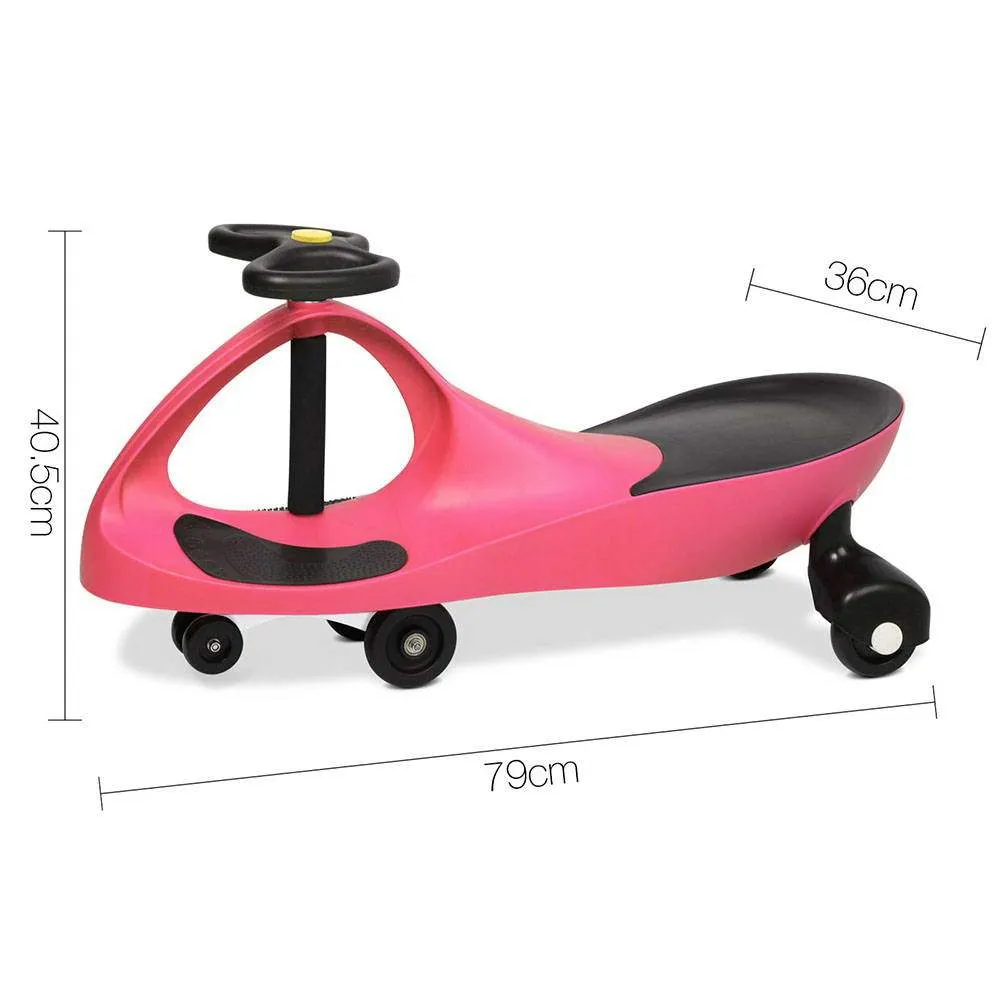 Wiggle Scooter Swing Ride On Car - Pink