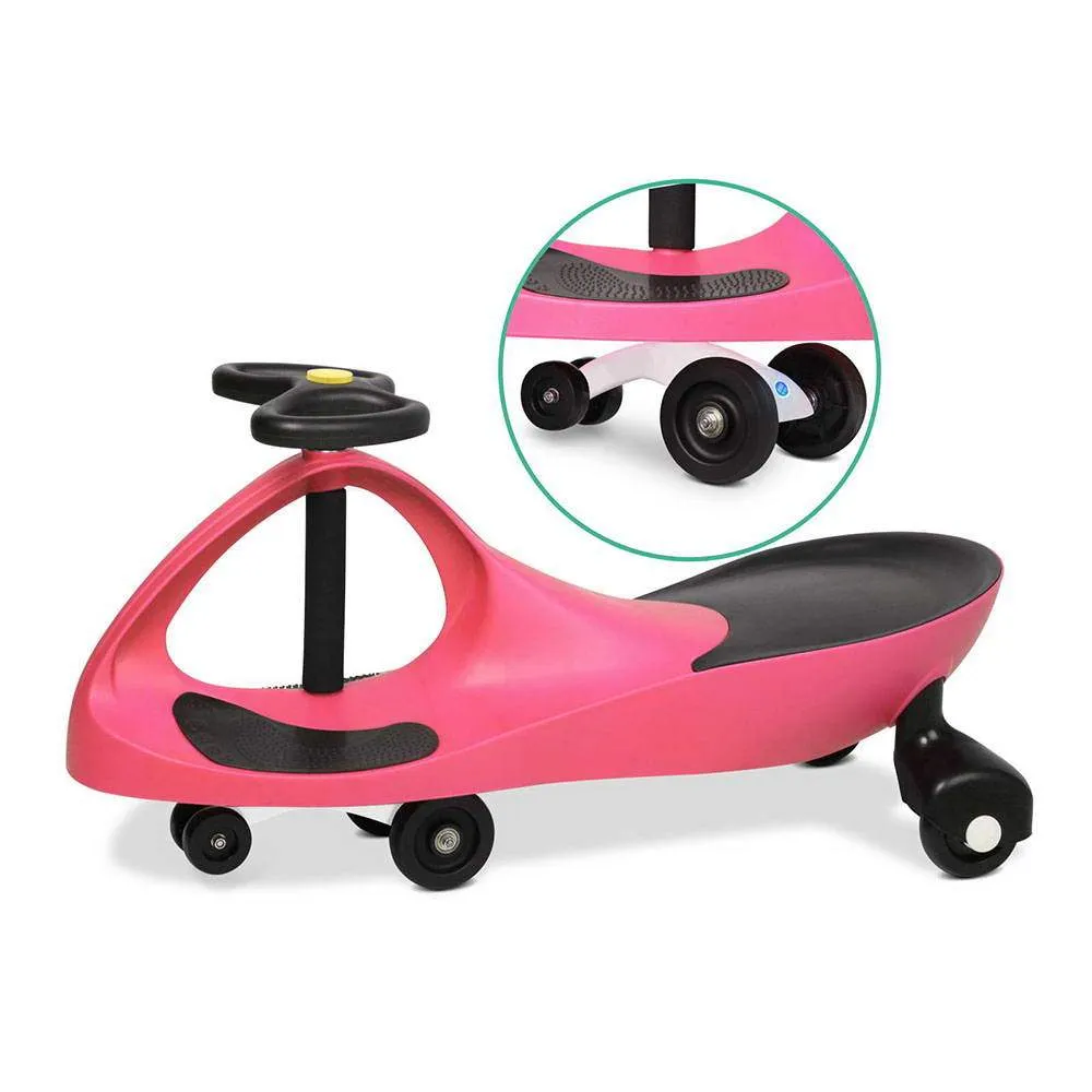 Wiggle Scooter Swing Ride On Car - Pink
