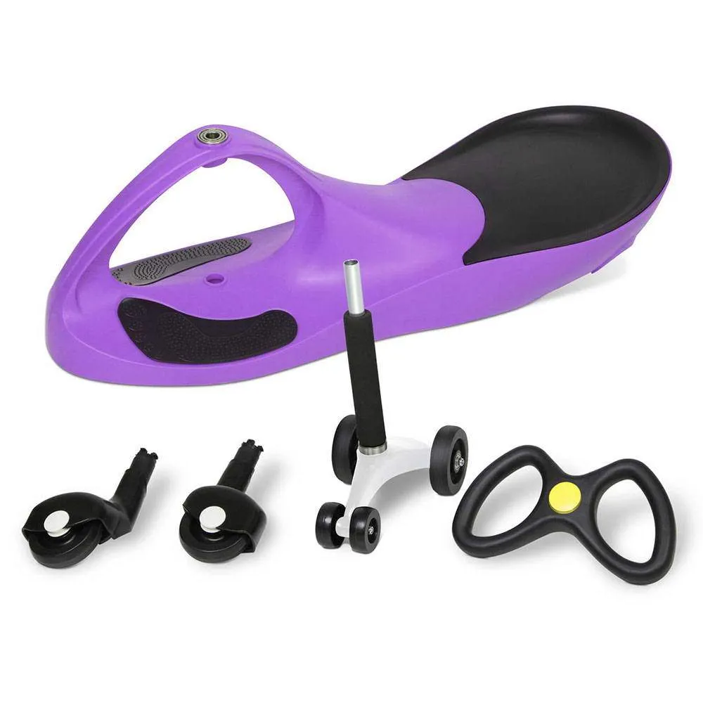 Wiggle Scooter Swing Ride On Car - Purple