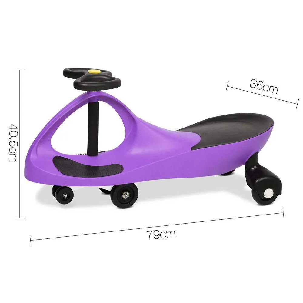 Wiggle Scooter Swing Ride On Car - Purple