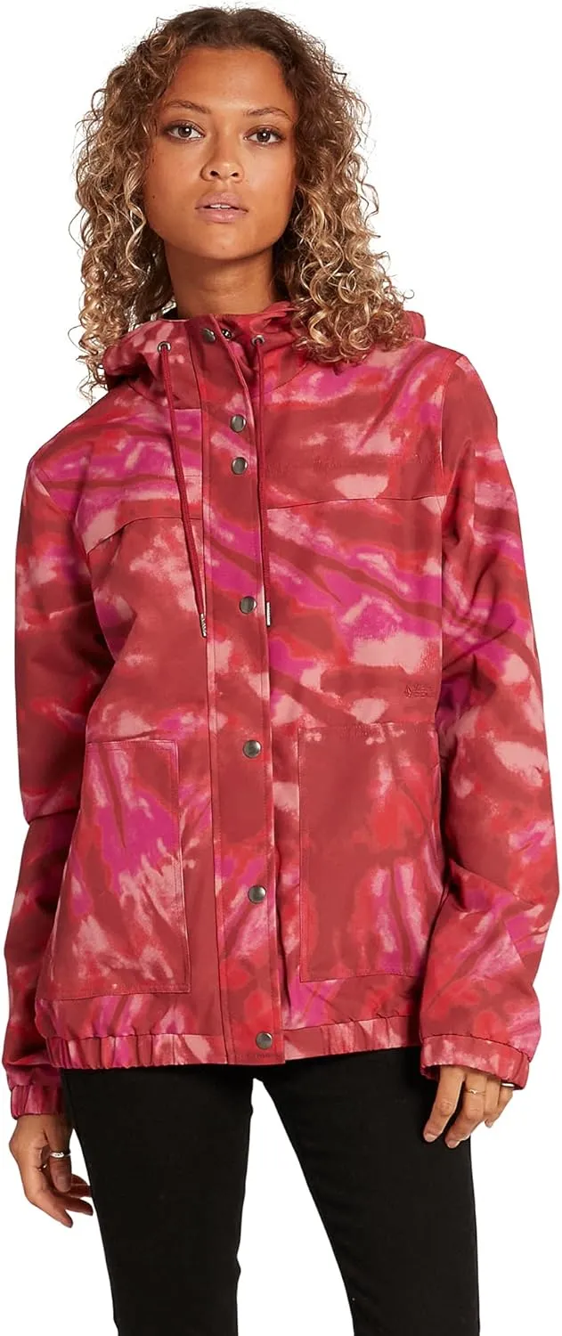 Windbreaker landholder shelter bronze hunt Tasmania shun Jacket (Regular & Plus Size) Volcom Women's Enemy Stone Hooded Zip Front 