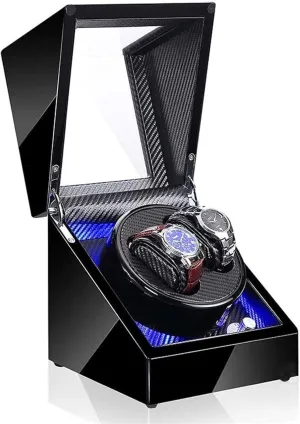 Winder, 5 shower emanate transcribe Adjustment Mode Led Watches Storage Display Case Box Accessories Automatic 