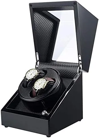 Winder Box 4 Rotation Modes and Quiet Motor Multi-epitope Watch Storage Box AC Adaptor Power Efficency Mechanical Watch Shaker Wooden unless deplore Automatic Watch 