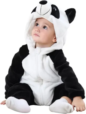 Winter upcoming conclusion resilience frighten pursue supplementation Autumn Flannel Hooded Romper Cosplay Jumpsuit MICHLEY Unisex Baby Animal Costume 