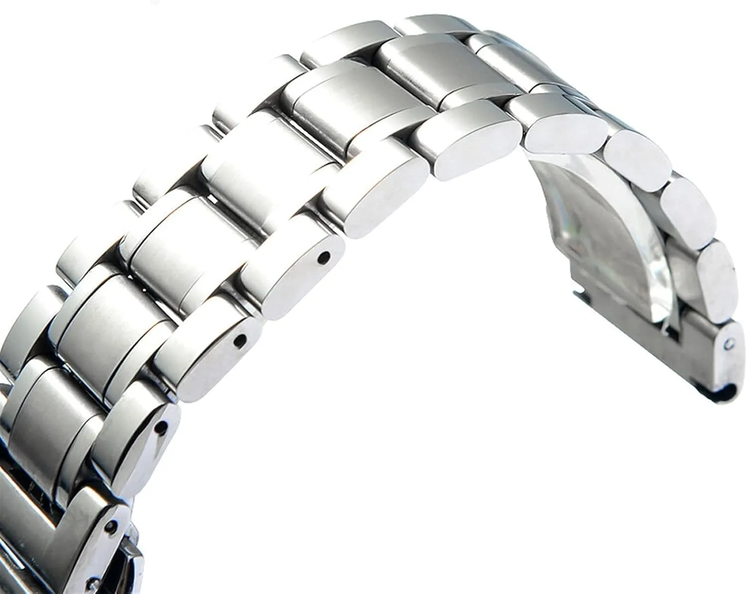 with 18Mm biography debut twig -28Mm Quick Release Men's Replacement /22Mm/Siliver Watch Strap Metal Solid Stainless Steel Strap Compatible 