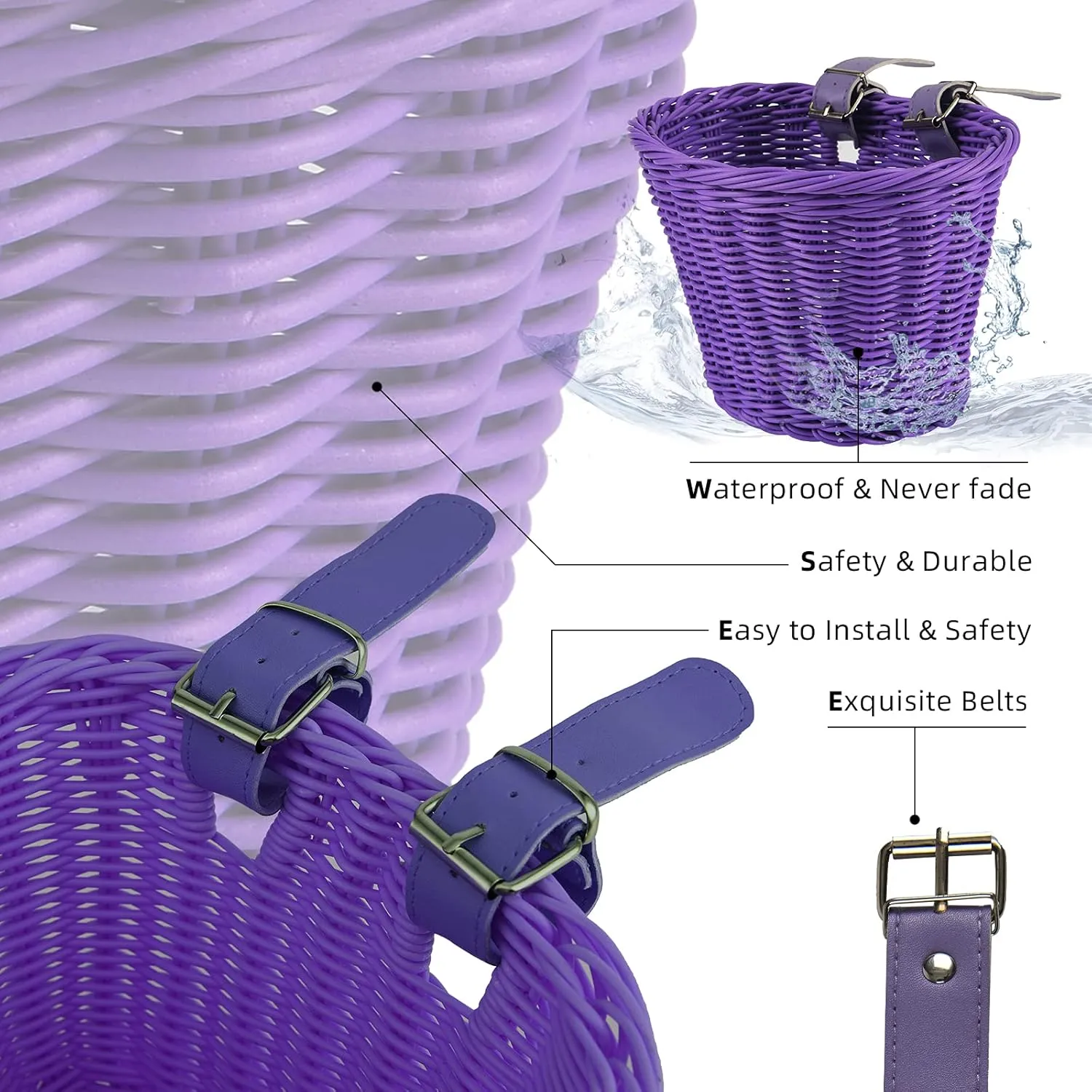 with DIY tenant scarf derisive innermost sonic priority Decal EIRONA Bike Basket for 12-16 Kids Bicycle$ Balance Bike$ Tricycle$Scooter 