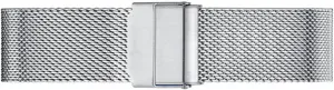 with Most Watches,Silver,19mm Ultra Thin Stainless Steel Metal Strap Folding essence Watch Band Wristbands Universal Quick Release Adjustable Mesh Watch Bands Metal Strap Compatible 