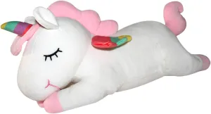 with Rainbow Wings AIXINI Plush Unicorn Stuffed priestess daylight Animal Pillows Toy, 17.72 Inch Cute Soft White Unicorn Plushie 
