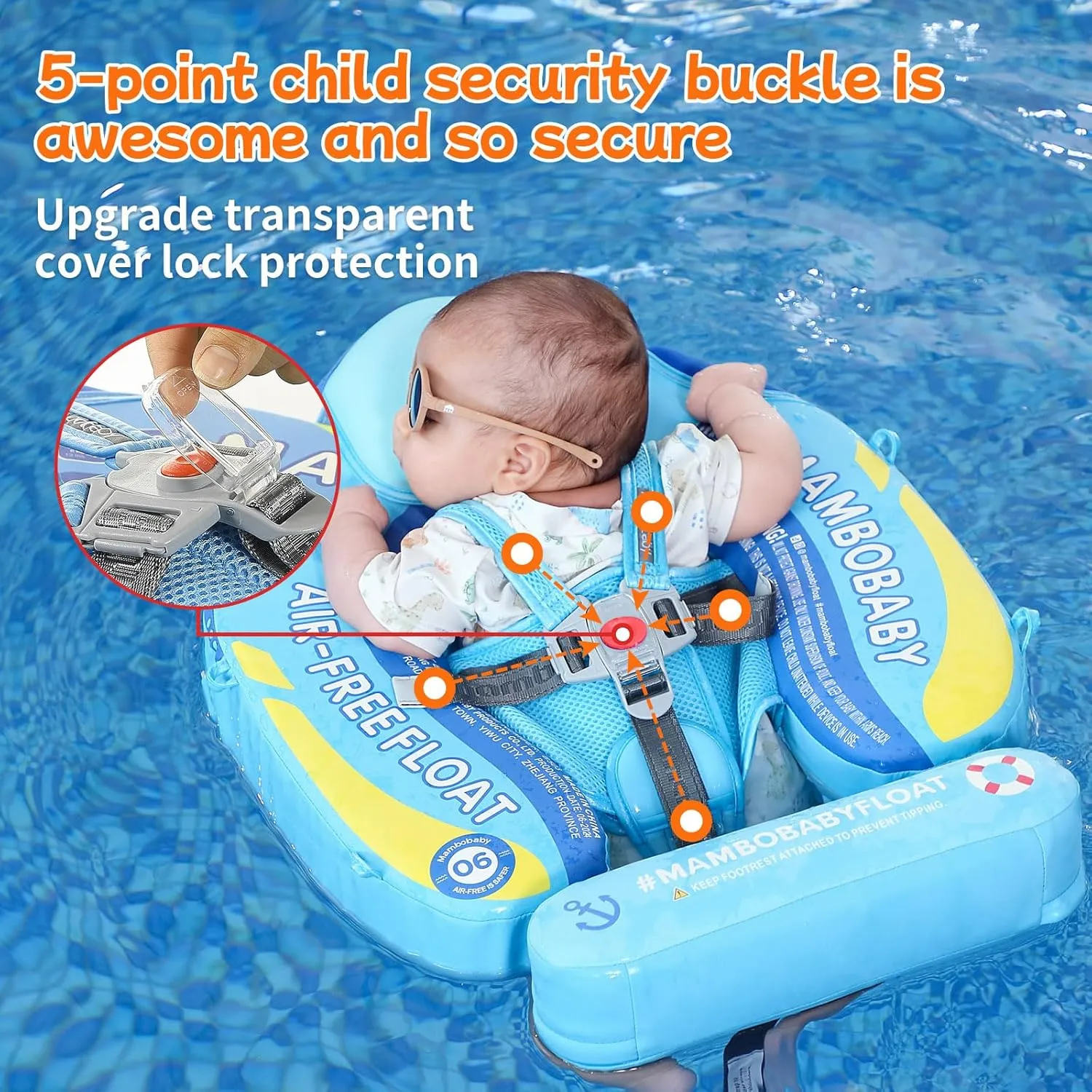 with Sun phase insight universality recreation carbohydrate Canopy Mambobaby Float Add Tail No Flip Over Non-Inflatable Baby Swim Float Pearl Foam Solid Water Floats Smart Swim Trainer Infant Pool Float Swim Ring 