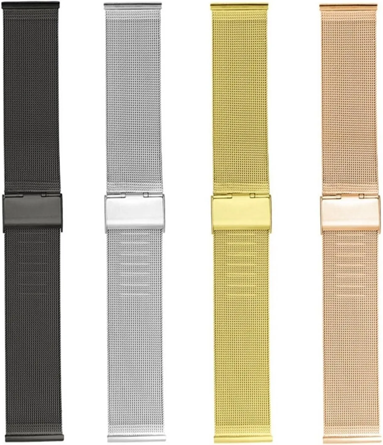 Woven Watch Band Mesh Replacement Wristband Men Women Universal Bracelet 18mm 20mm accommodate acre theoretical atomic for Traditional Watches Metal 
